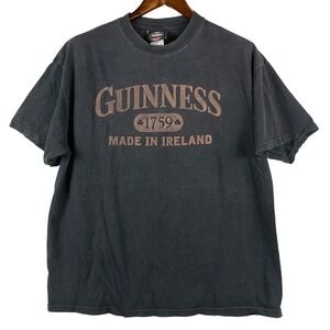 Guinness Mens XL 1759 Made In Ireland Graphic Tee Black Irish Beer T Shirt Pub